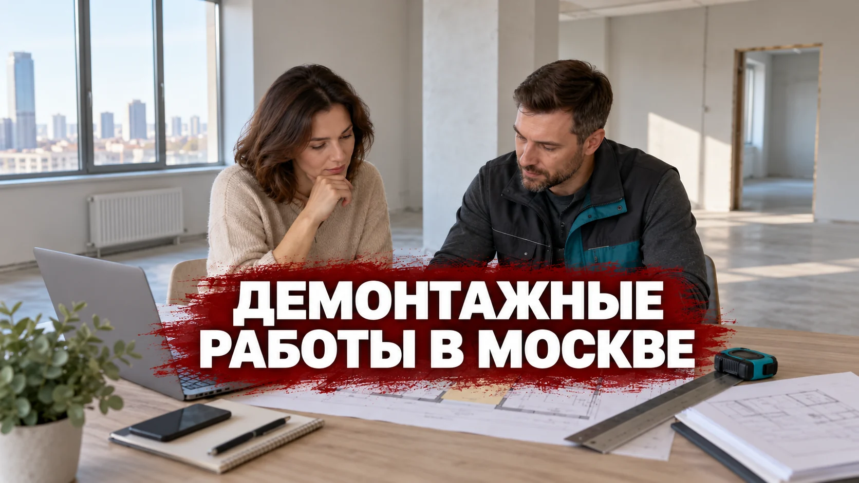 Участники обсуждения рассматривают документы и план помещения
