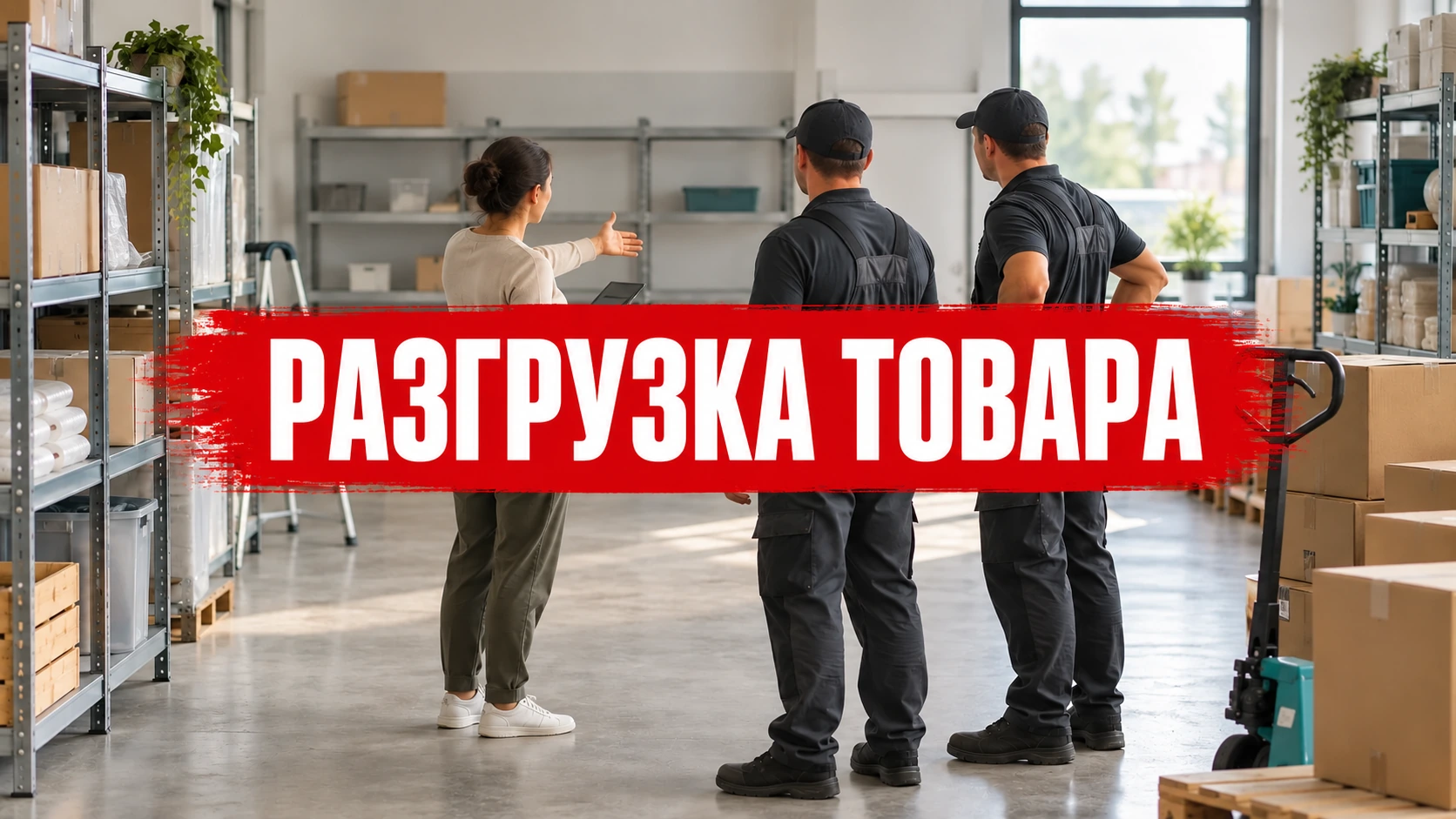 Обложка «Разгрузка товара»: подготовка места приёма поставки в магазине
