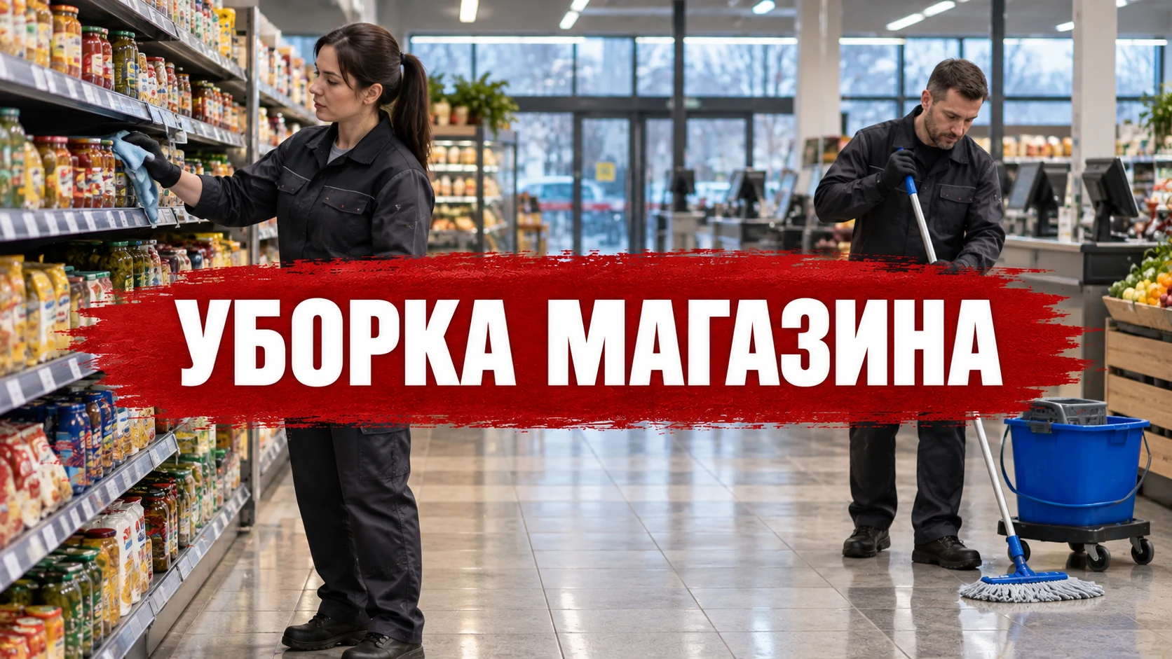 Обложка статьи «Уборка магазина: как подготовить торговый зал к работе и не мешать покупателям»
