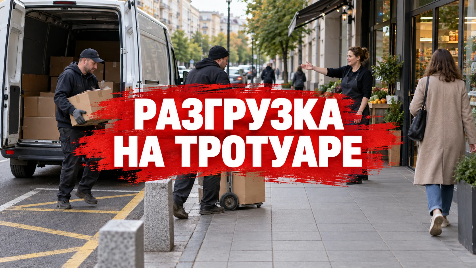 Обложка статьи «Разгрузка товара на тротуаре: как подготовить место и сохранить проход»